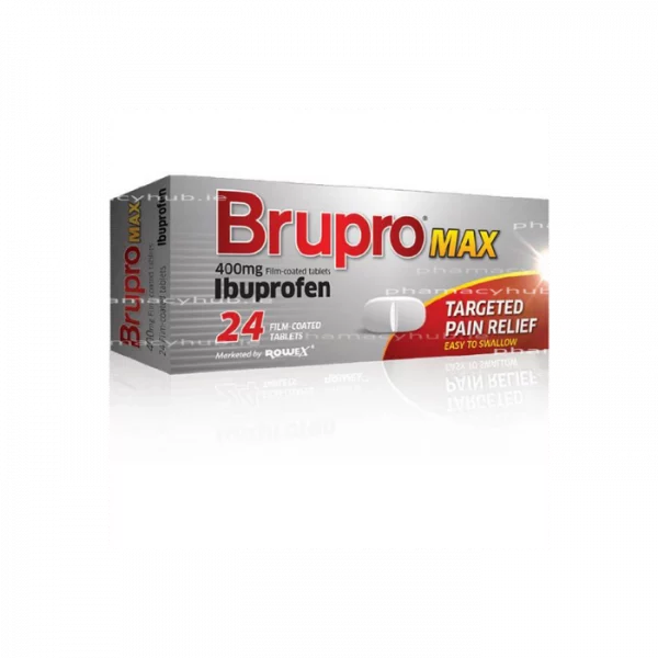 BRUPRO MAX 400MG FC TABS IBUPROFEN 24TABS PH ONLY (24TABS)