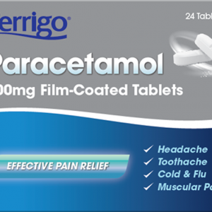 PERRIGO 500MG TABS PARACETAMOL 24TABS