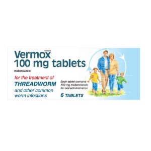 VERMOX 100MG TABS PH ONLY 6TABS (6TABS)